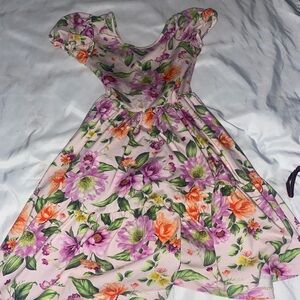 Janie and Jack Pastel Floral Dress 8